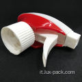 Teste spray a grilletto durevoli bianco e rosso.